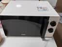 海尔（Haier）白巧不锈钢微波炉 0涂层360°转盘加热 旋转操作易洁耐用内胆 家用小型 老人适用 HW-M2003JW 实拍图