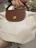珑骧（LONGCHAMP）女包短柄迷你帆布手提饺子包34175089米色纸白色送女友生日礼物 实拍图