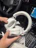 iKF V11 Pro2.0四模游戏耳机头戴式无线电竞7.1声道蓝牙屏显2.4G接收器FPS专用三角洲听声辨位 银白色 实拍图
