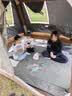 牧高笛（MOBIGARDEN） 防潮垫 户外露营防水便携公园野餐垫双面铝膜垫 NX20663008 银色 实拍图