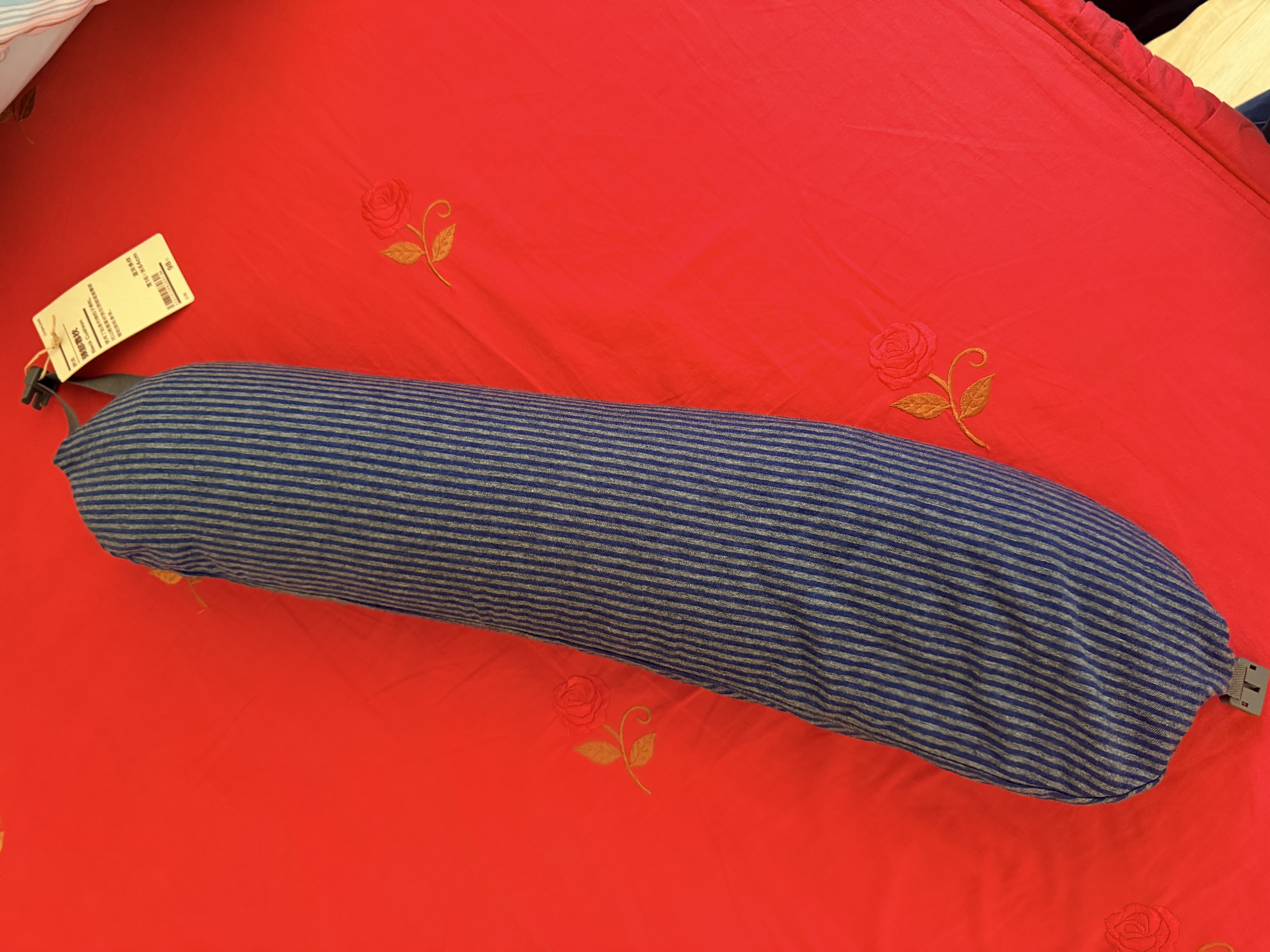 MUJI【自营限定】舒适颈部靠枕-蓝灰条纹 u型枕颈枕飞机旅行枕脖枕 实拍图
