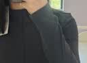 全棉时代40支螺纹弹力亲肤柔软半高领女士长袖T恤 实拍图