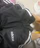 adidas休闲舒适三条纹立领夹克外套卫衣男装秋季阿迪达斯轻运动 黑色/白（推荐选大一码）   M 实拍图