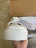 adidas NIZZA PLATFORM厚底增高运动帆布鞋女阿迪达斯三叶草 白   36.5 实拍图