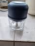 绞肉机小型打蒜器家用绞蒜切蒜器多功能辅食料理机电动蒜泥神器蒜蓉机自动切菜机压蒜器 蓝色升级款 0.26L 加厚玻璃杯 6页刀 实拍图