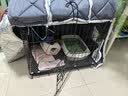 憨憨宠猫笼折叠猫笼子大号猫别墅加粗加密双层猫舍猫窝宠物猫咪用品家用 黑色 600双层 实拍图