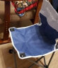 比尔傲威钓鱼椅折叠椅子美术生写生椅露营沙滩椅火车板凳便携马扎小凳子 【豪华升级 背篼款】中号树叶蓝 实拍图
