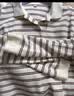优衣库条纹POLO衫/长袖女装男装/T恤489060 01 乳白色 S 实拍图