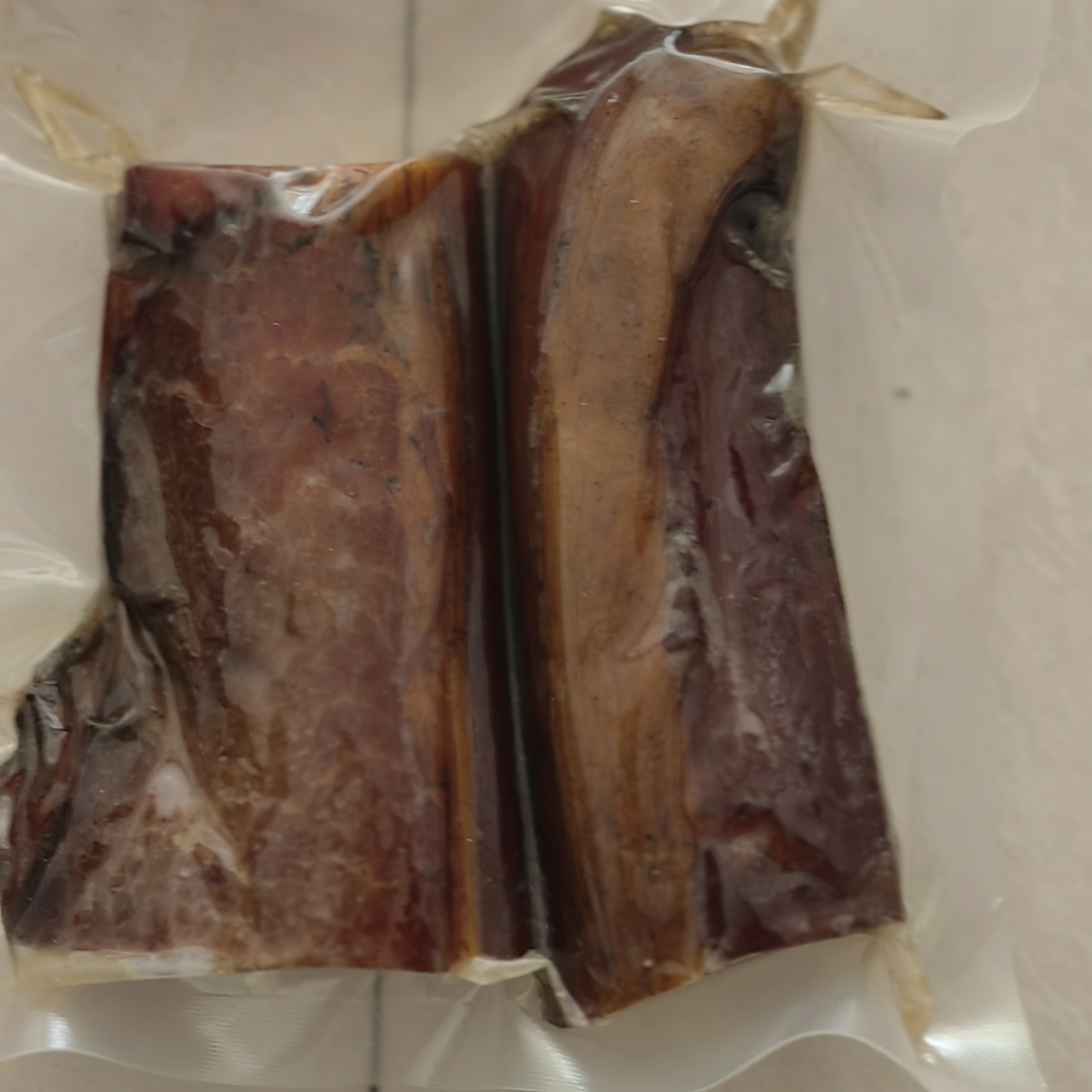 中腊 农家正宗烟熏腊肉下酒菜四川特产招牌腊肉后腿200克 需烹饪食用 实拍图