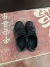 京甄良工商务休闲德比鞋皮鞋男真皮商务正装系带 黑色 43 实拍图