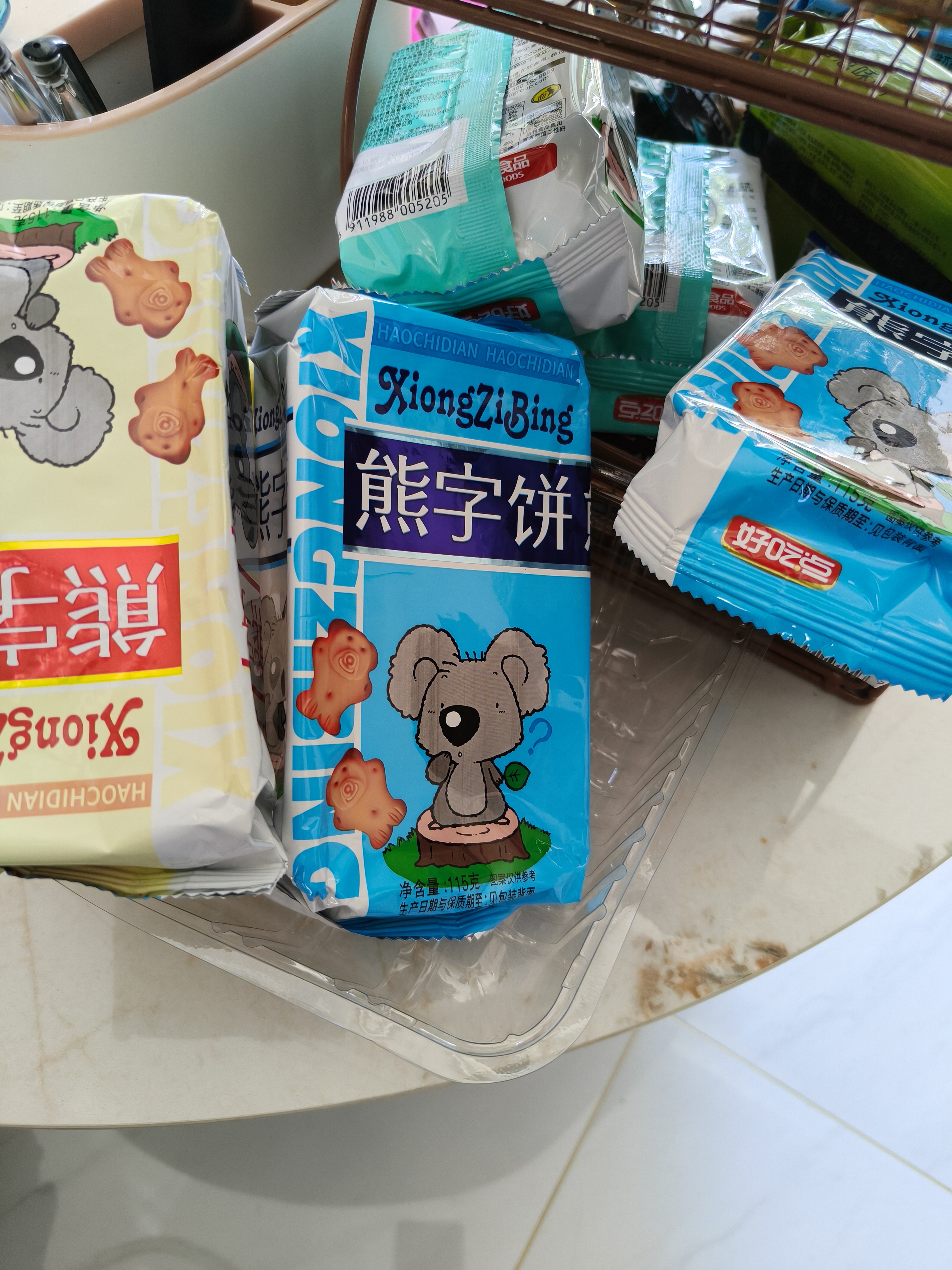 好吃点熊字饼115g*5包 儿童休闲零食小熊饼干早餐伴侣 野餐出游解馋分享 实拍图