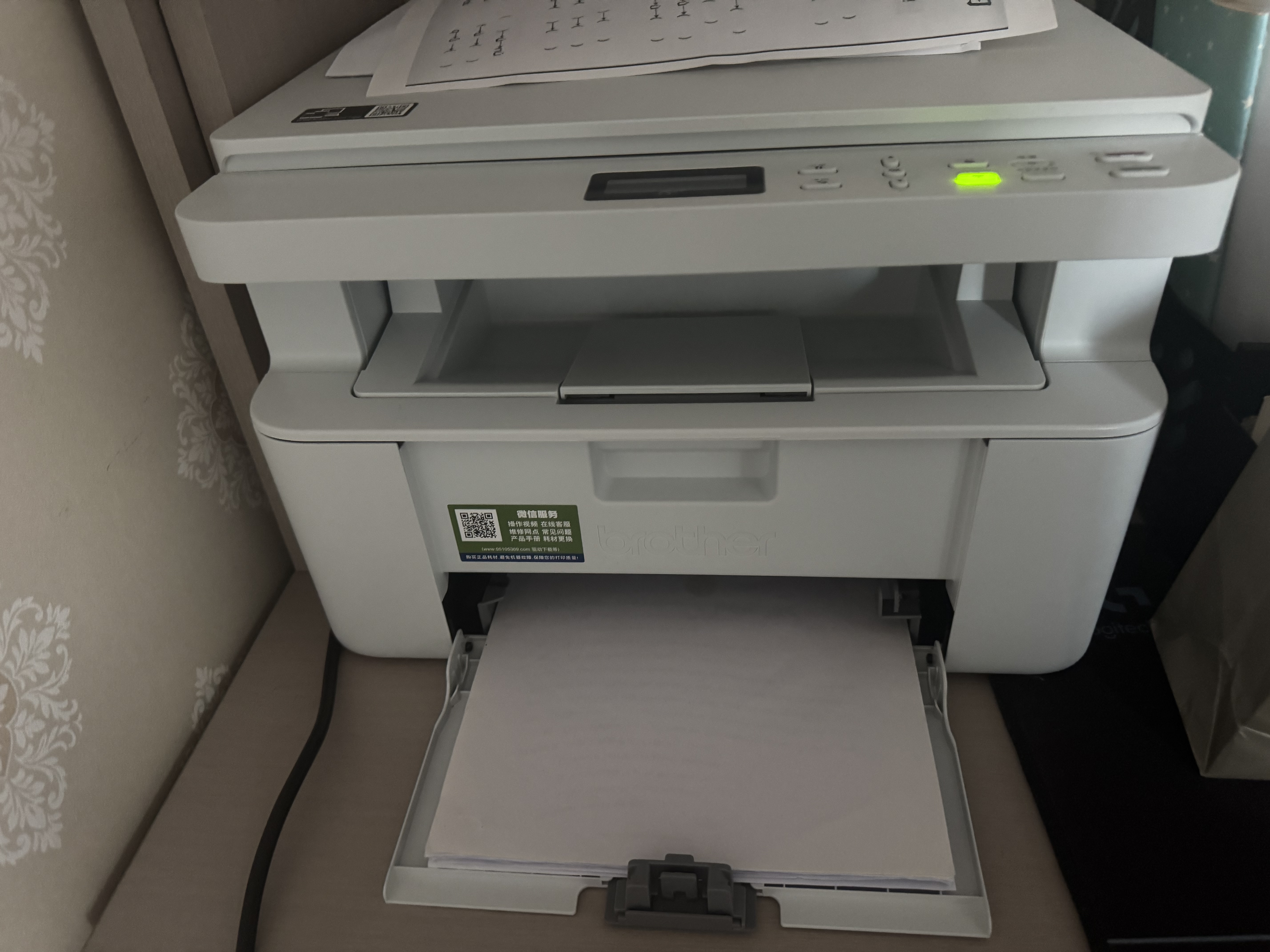 兄弟（brother）DCP-L1848W激光打印机复印一体机扫描家用小型手机无线wifi打印A4三合一多功能1638W升级款 DCP-L1848W（浅色盖板） 标配+原装粉盒1支 实拍图