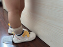 卡特兔学步鞋软底机能鞋秋季网面童鞋女宝宝室内鞋男童幼儿园透气入园鞋 白黄-网布 23 内长14.0cm 脚长13.0-13.5 实拍图