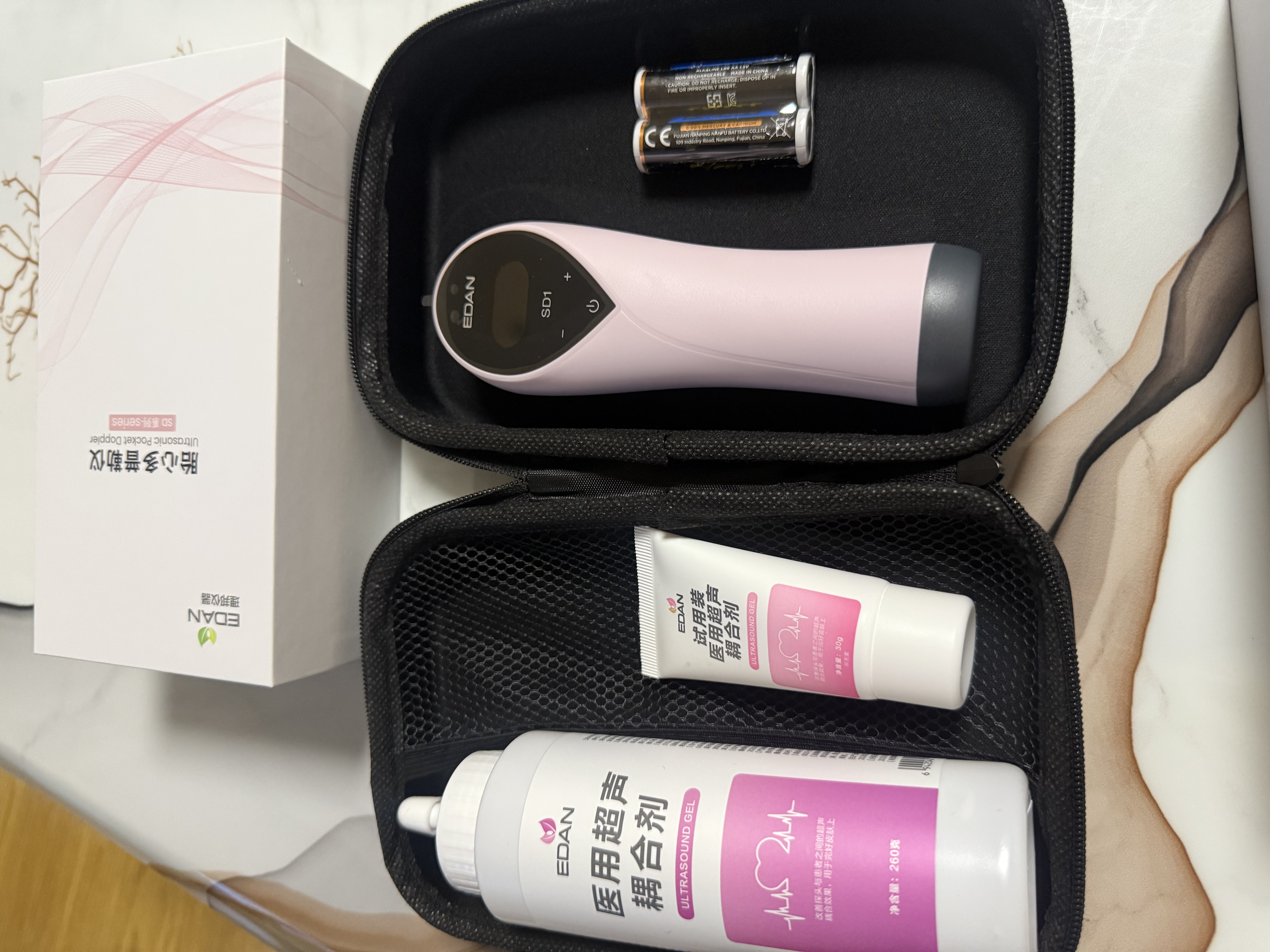理邦仪器edan胎心仪医用多普勒胎心监测仪孕妇家用检测仪胎心监护仪礼物 SD1+收纳盒【自研医用胎心专利算法】 实拍图