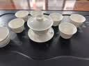琦轩源羊脂玉瓷功夫茶具套装家用办公室白瓷喝茶盖碗茶杯陶瓷泡茶器整套 实拍图