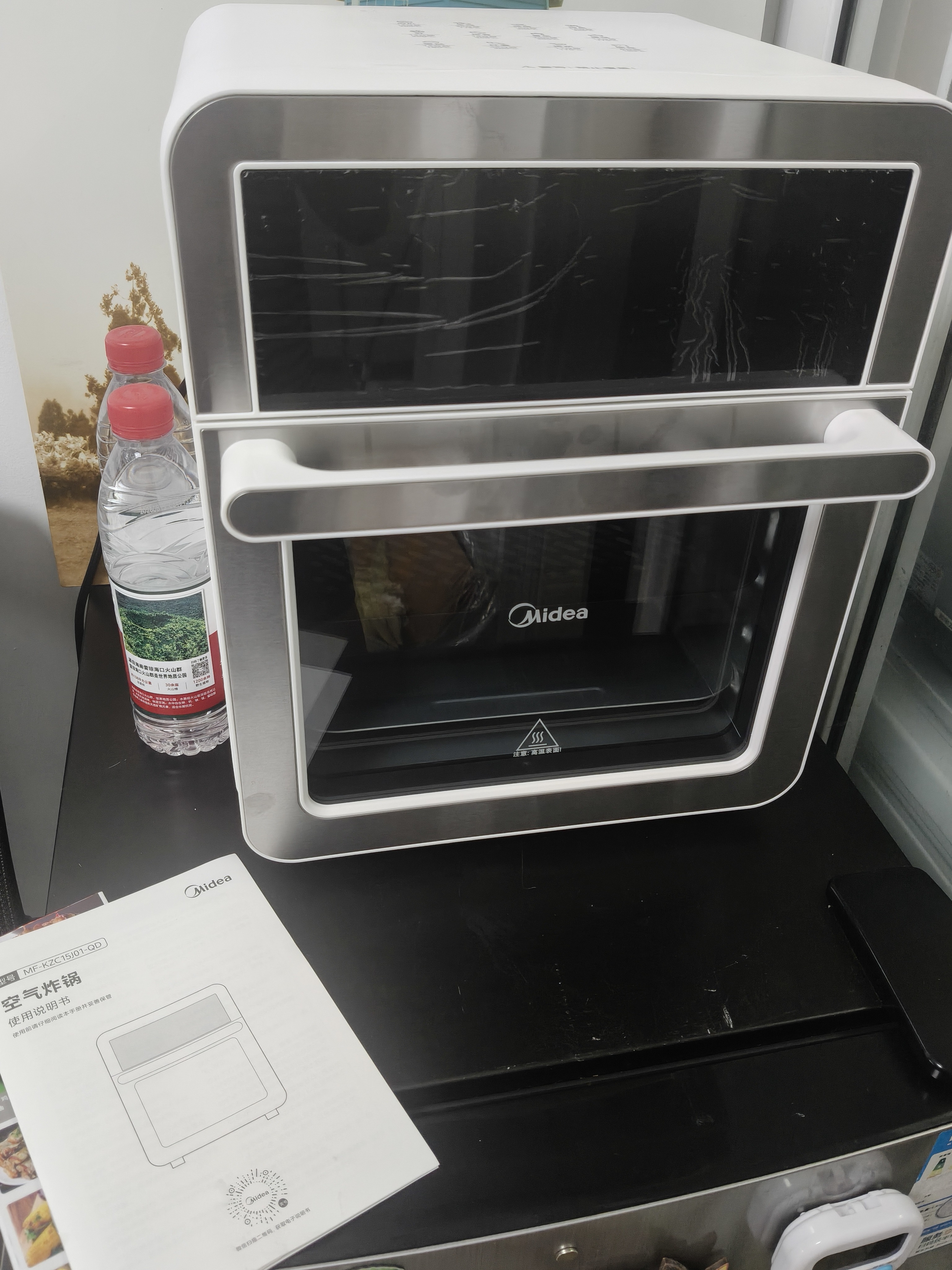美的（Midea）空气炸锅全新新升级双层烤炸一体大容量多功能触屏免翻面15L空气炸烤箱MF-KZC15J01-QD 实拍图