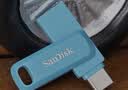 Sandisk闪迪128GB Type-C USB3.2 手机U盘DDC3蓝色 读速高达400MB/s 自动备份 手机电脑两用 双接口大容量优盘 实拍图
