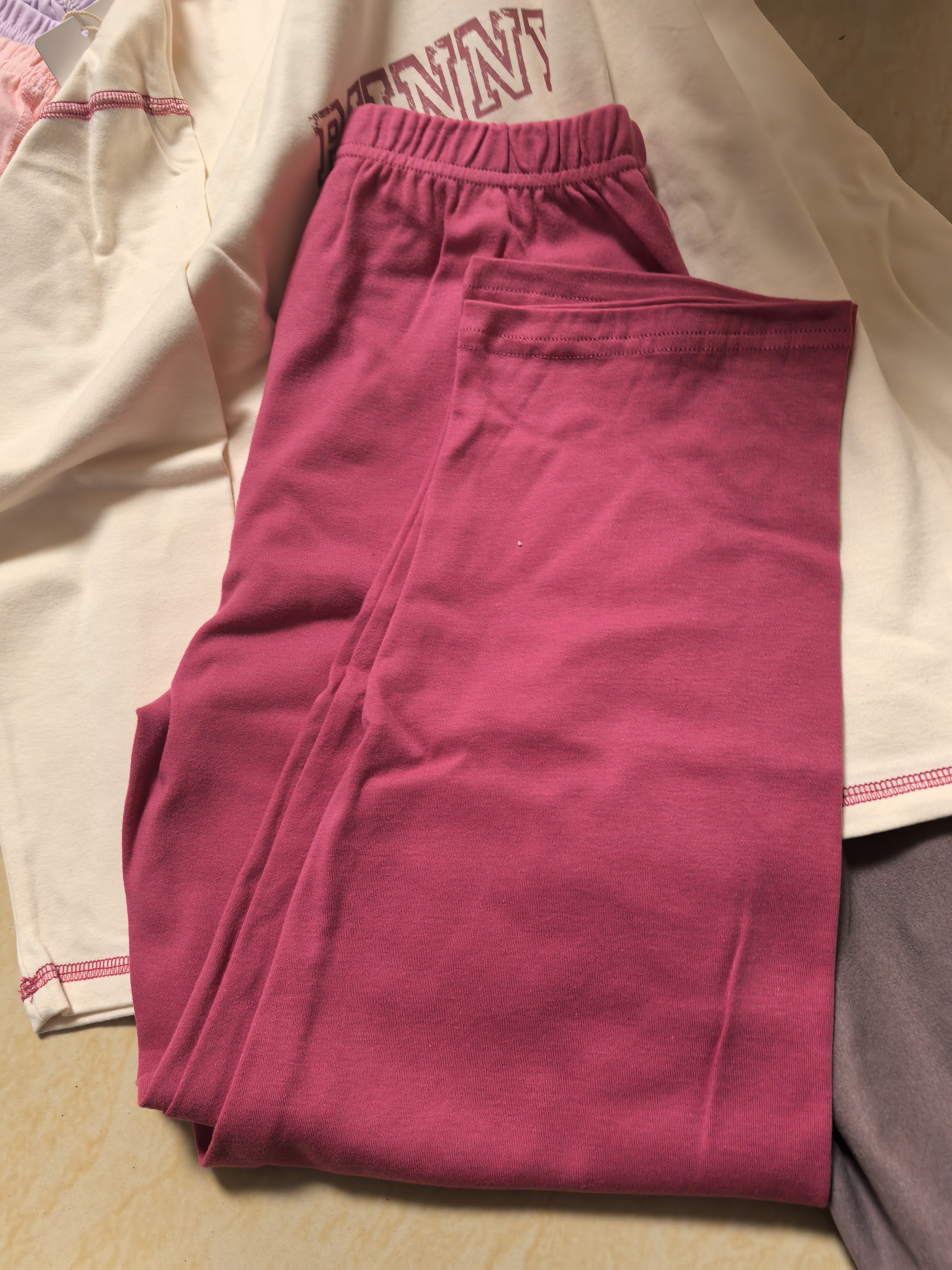 红豆儿童睡衣纯棉女童春秋季长袖中大童女孩家居服套装 可爱兔子 150 实拍图