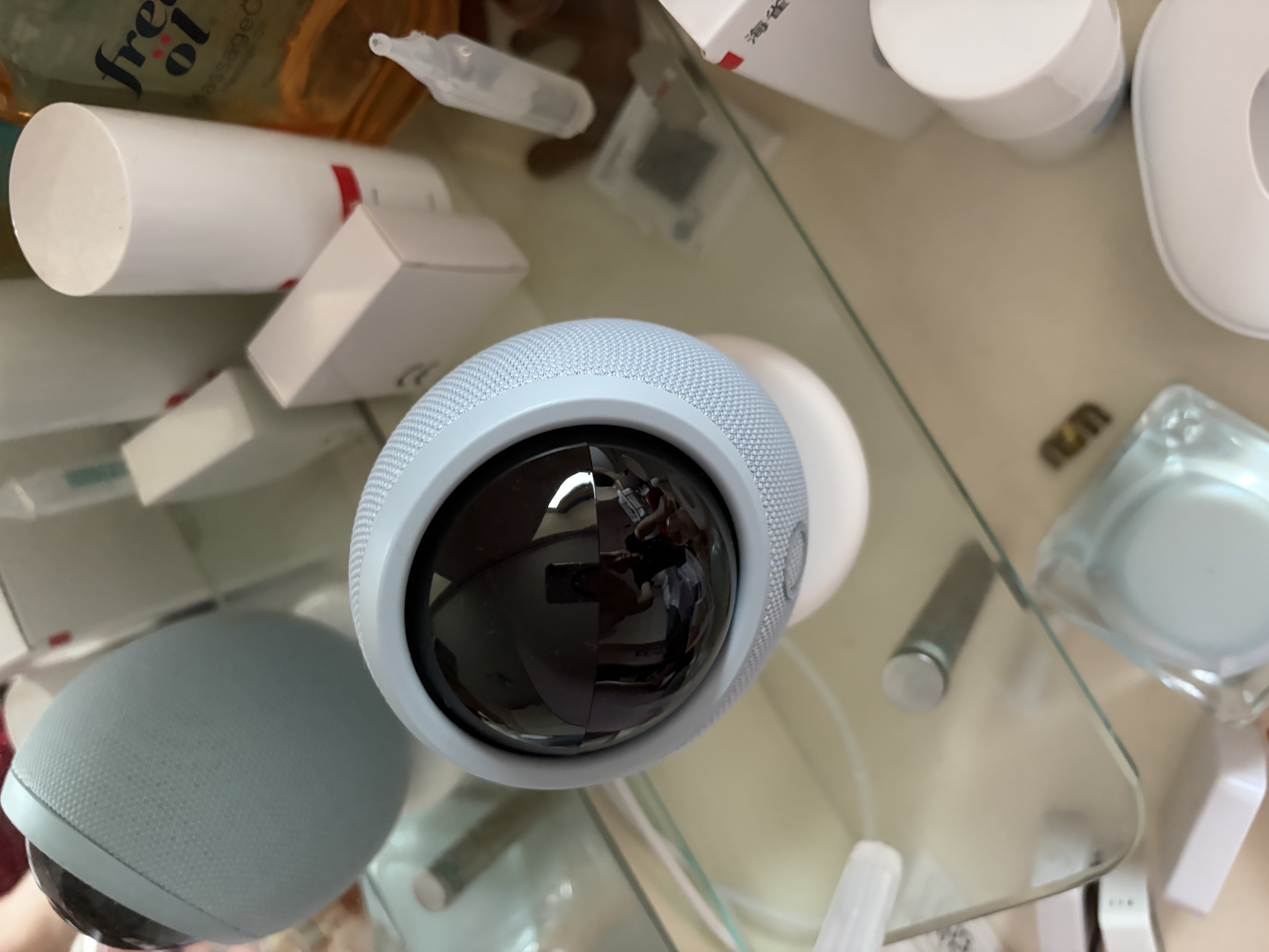 鸿蒙智选华为智慧生活4K 800万摄像头监控器360度无死角带夜视全景远程通话家用室内婴儿看护器海雀雀蛋Pro 实拍图