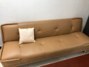 紫盈门 沙发床折叠多功能小户型单双人实木客厅两用午休床懒人沙发 浅咖啡色胶脚 2.0米 实拍图