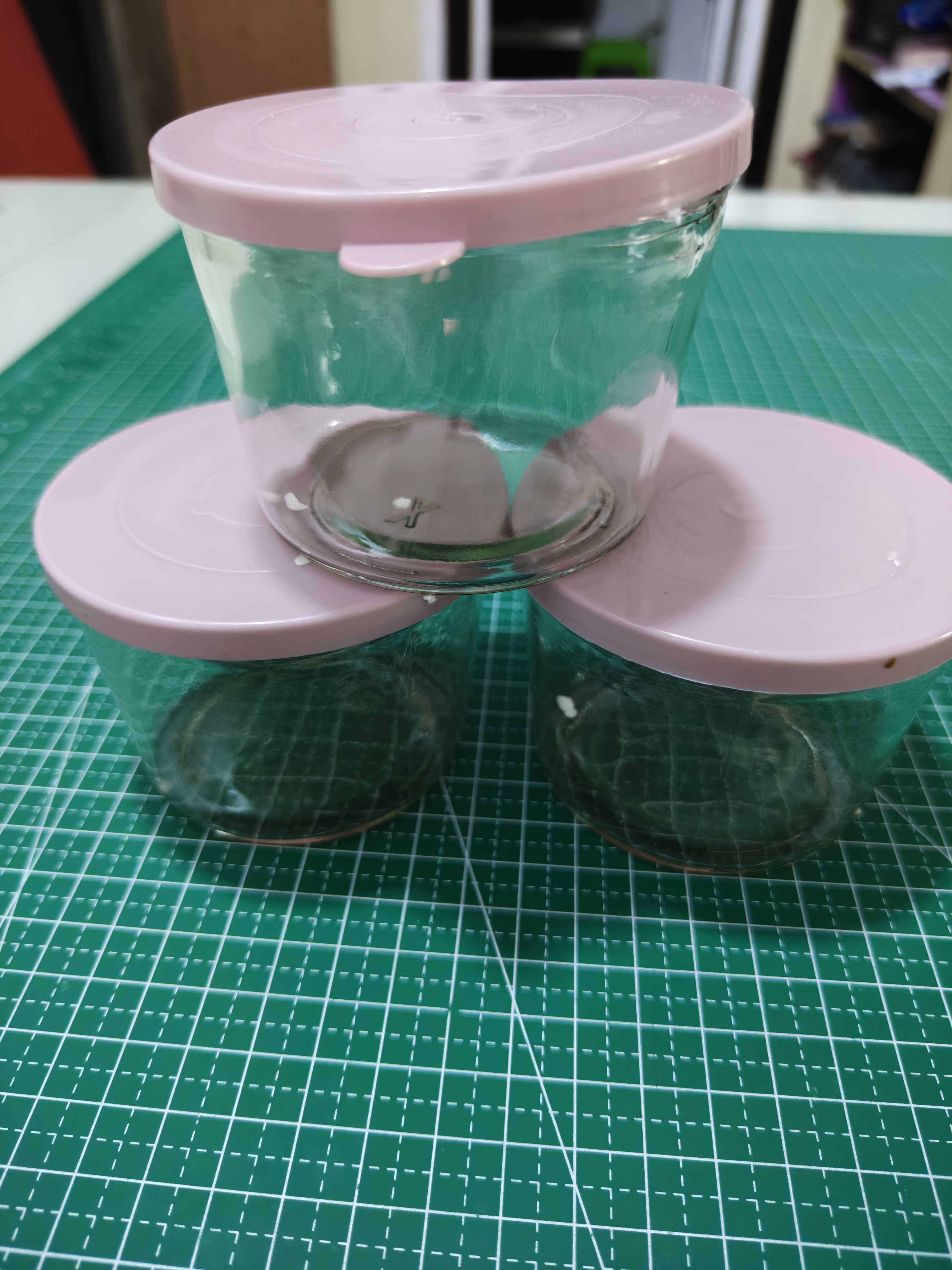 网红咸菜碗玻璃密封罐加厚酱菜盒冰箱保鲜罐小菜泡菜罐分装盒 三只随机装 3个 180ml 实拍图