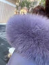 鸭鸭（YAYA） 中年妈妈羽绒服女新款中长款冬装连帽加厚中老年人保暖棉袄外套 紫色 170/XL 实拍图