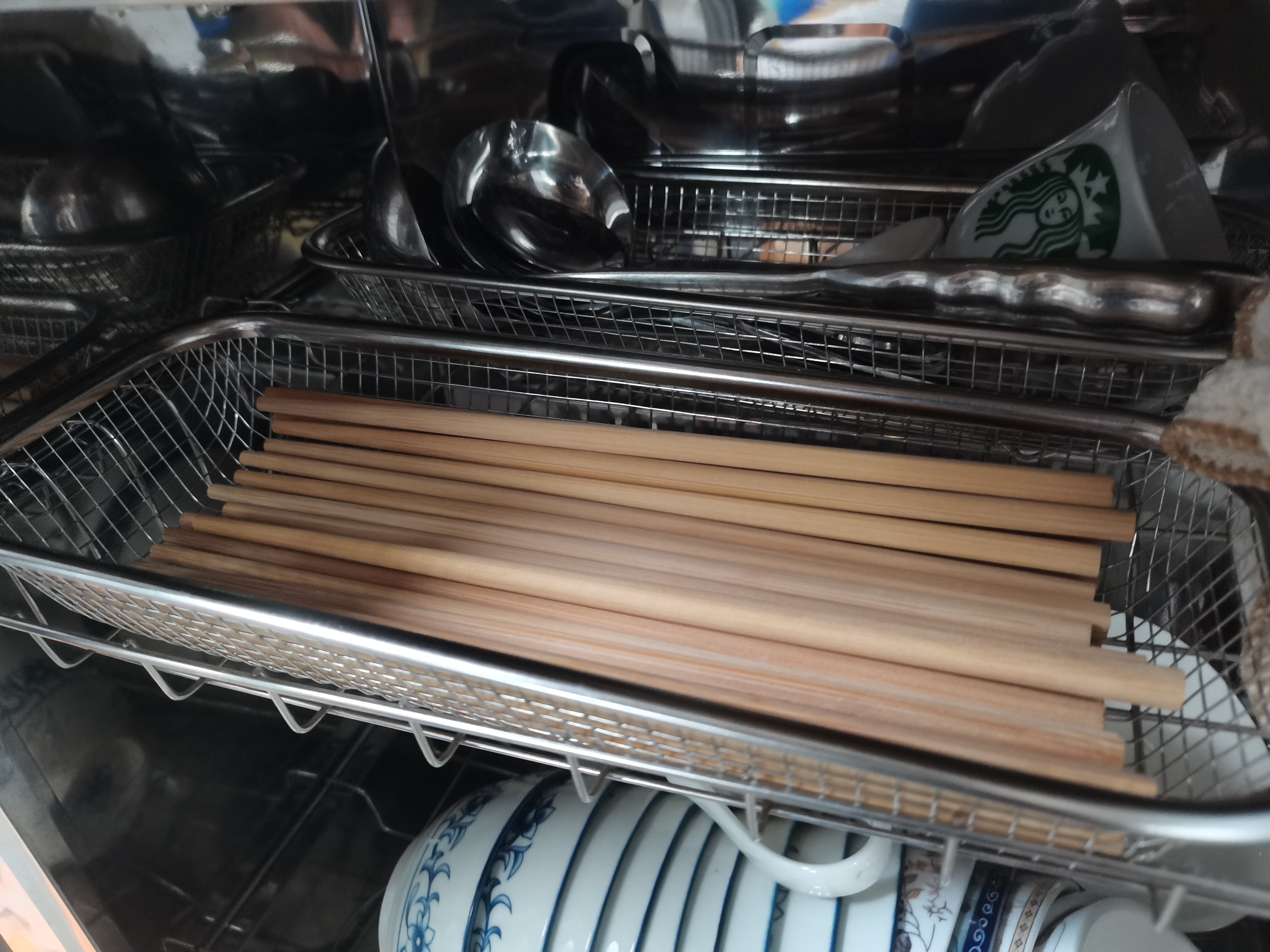 千年恋木筷子天然抗菌竹筷无漆无蜡家用不易发霉餐具 20双装 kz0015 实拍图