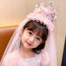 欧妮姿生日场景布置生日装饰布置女孩儿童布置装饰氛围道具公主生日头纱 实拍图