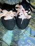 adidas「冰淇淋T头鞋」VS JOG 2.0薄底运动鞋男女阿迪达斯轻运动 黑色/浅粉 (推荐女生选小半码)   39 实拍图