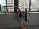 妙美晾衣架落地【免安装伸缩1.6米】室内阳台晒衣架不锈钢折叠晒被架 实拍图