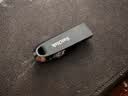 Sandisk闪迪256GB USB3.2 U盘 CZ550黑色 读速100MB/s 安全加密 数据恢复 学习办公电脑车载 高速大容量优盘 实拍图