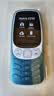 诺基亚（NOKIA）3210 4G 移动联通电信广电全网通 2.4英寸双卡双待 直板按键学生功能机备用手机 蓝色 实拍图