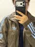 adidas通勤百搭三条纹休闲运动夹克早秋外套男女阿迪达斯三叶草 岩层深土地棕 (推荐选大一码)   L 实拍图