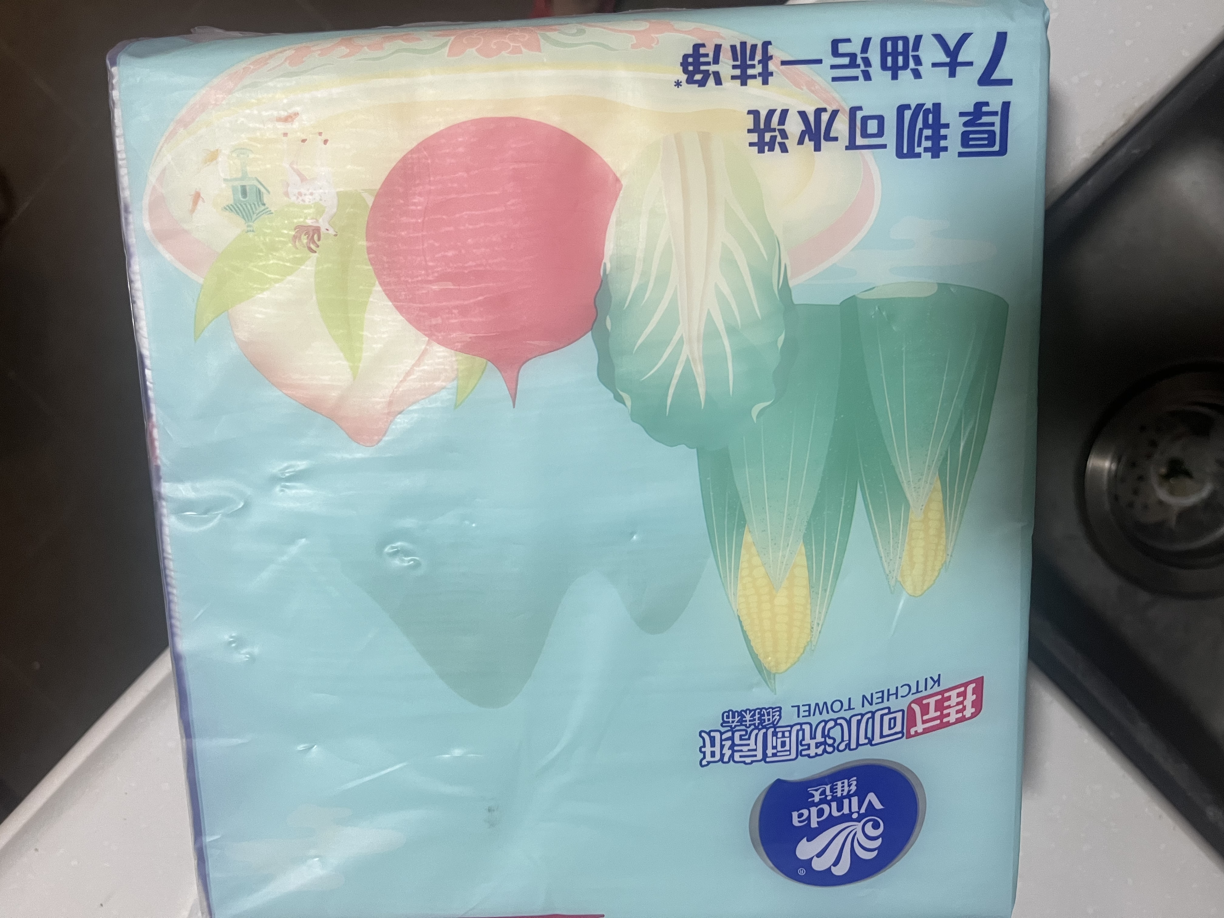 维达（Vinda）厨房用纸【张凌赫推荐】180抽*单提 悬挂式厨房纸挂抽 新旧随机 实拍图