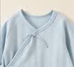 童泰婴儿连体衣春秋季纯棉新生儿衣服宝宝蝴蝶爬服和尚服蓝色52cm 实拍图