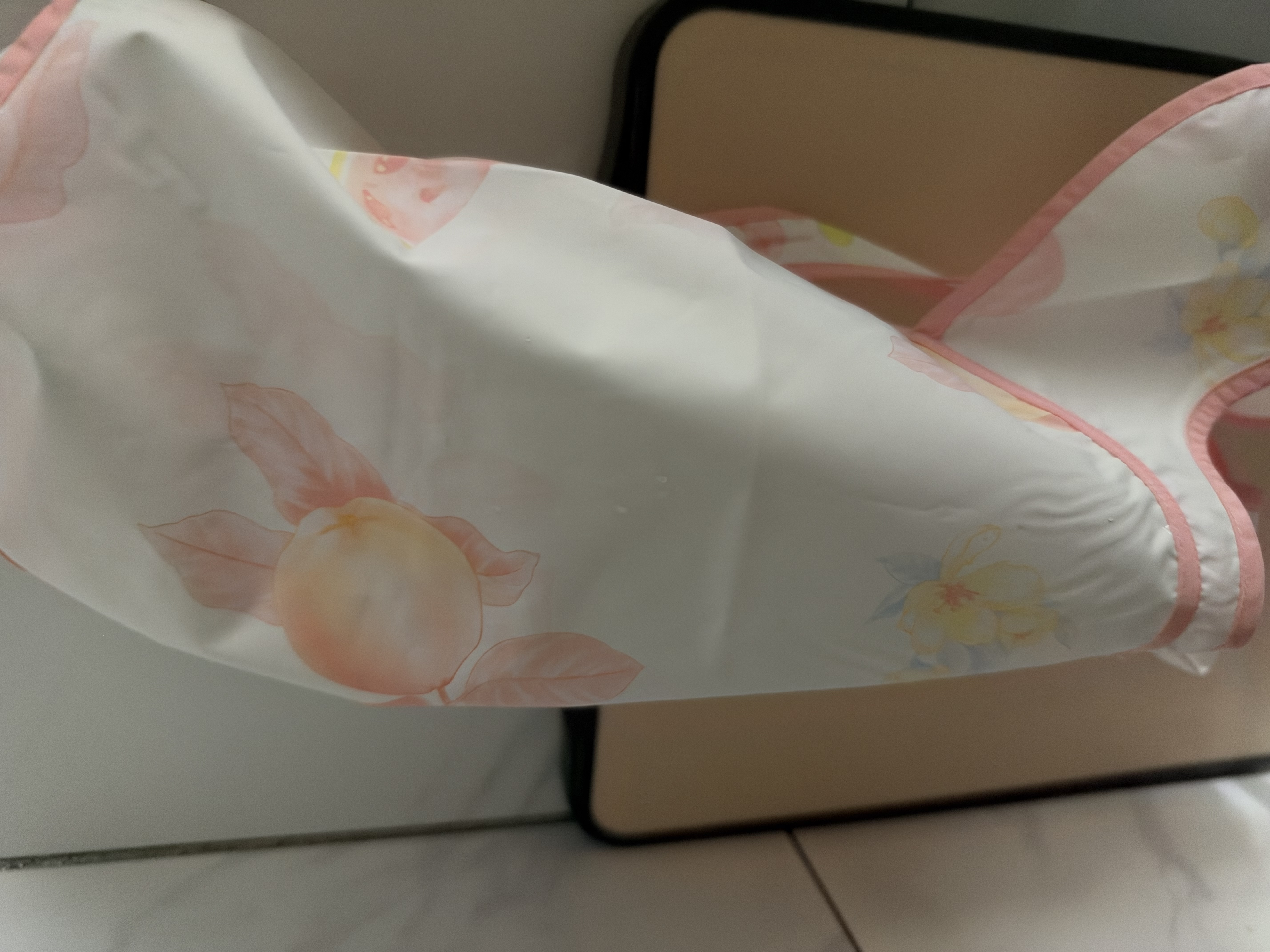 babycare宝宝吃饭罩衣儿童围兜婴儿反穿衣防脏辅食围裙 芭乐青提 100码 实拍图
