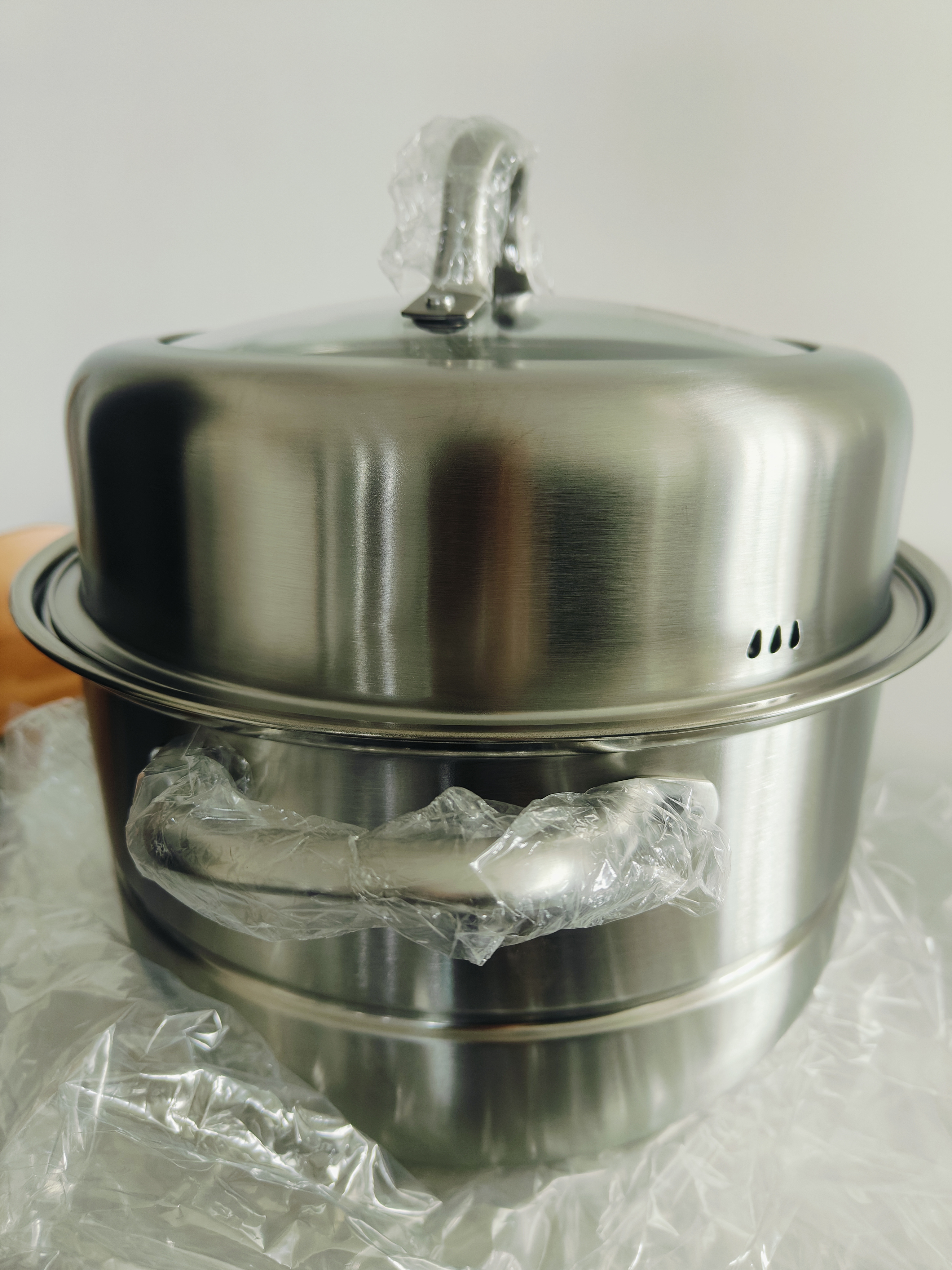 康巴赫蒸锅304不锈钢蒸笼食品级双层汤锅家用蒸煮炖燃气灶电磁炉通用 【加厚304不锈钢】 2层 28cm 实拍图