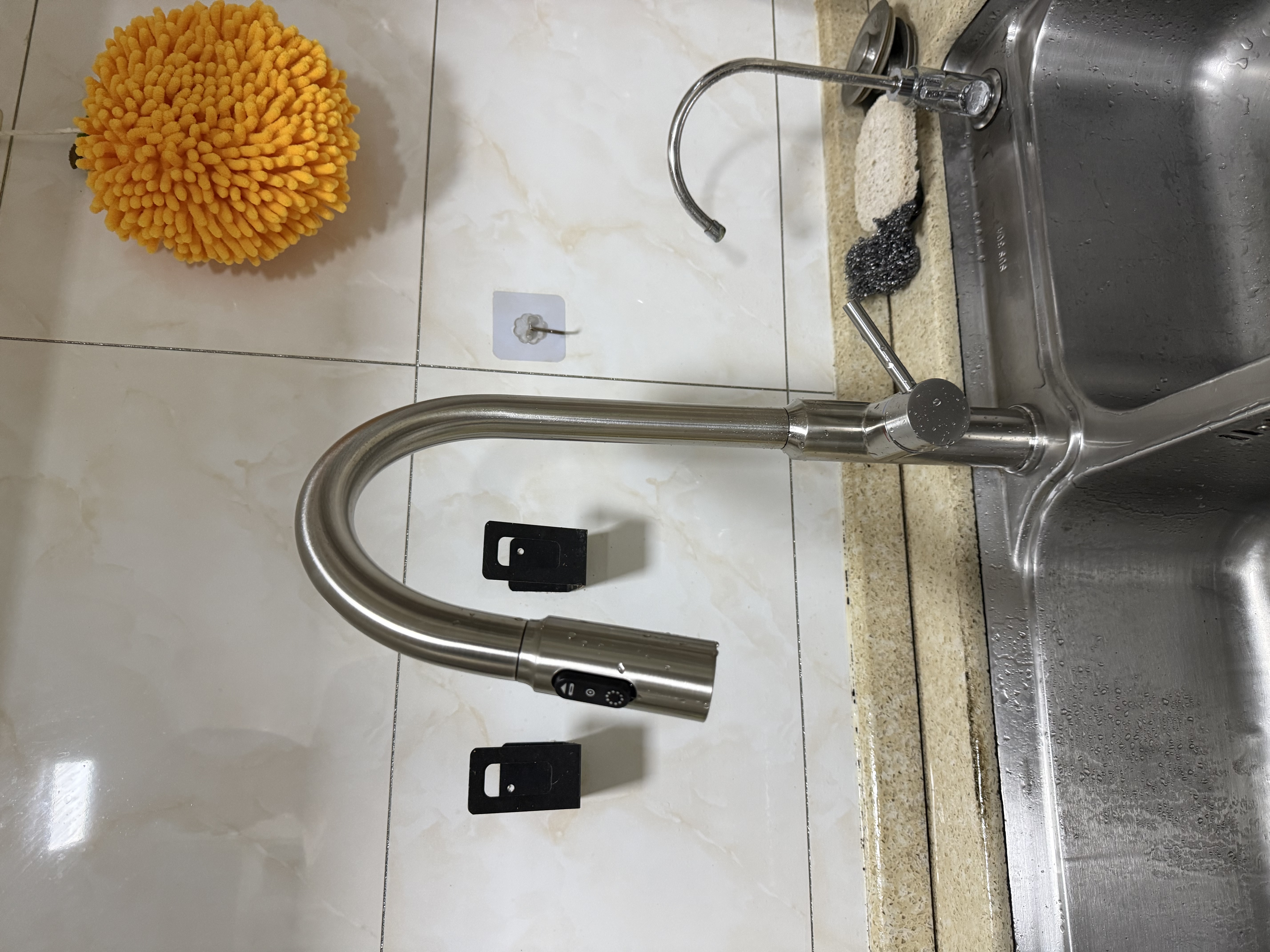 摩恩（MOEN）厨房水龙头抽拉式万向旋转伸缩多功能防溅水13350 实拍图
