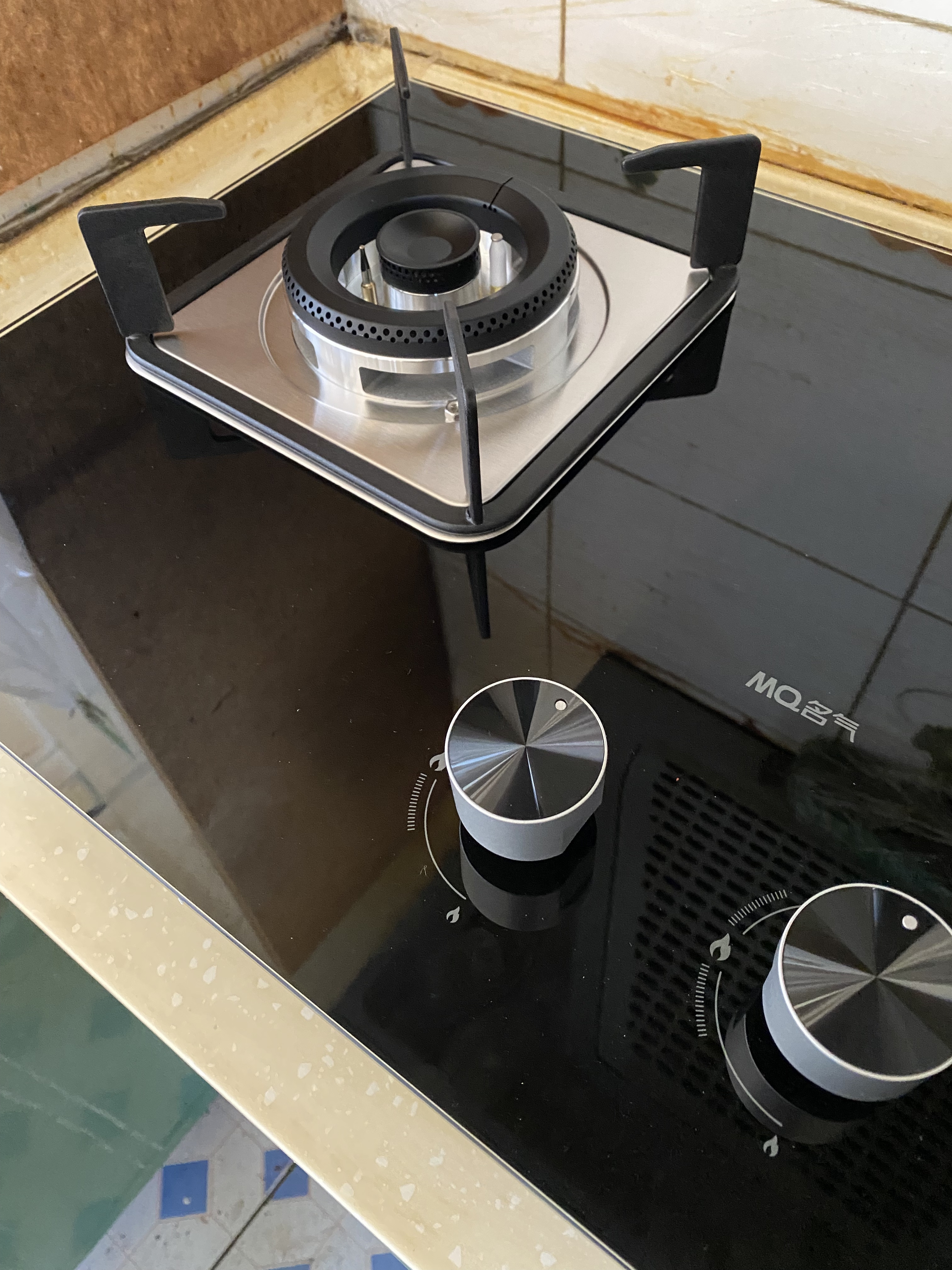 名气（MQ）家用液化气燃气灶以旧换新嵌入式5.2KW大火力猛火灶可调底盘灶具双灶台煤气灶A6110B 实拍图
