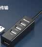 纽曼 usb分线器2.0高速4口HUB集线器 笔记本台式电脑一拖四usb扩展坞延长线转换器约0.25m黑色 实拍图