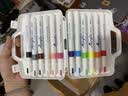 得力（deli）12色儿童学生水性丙烯马克笔PP盒装水彩笔生日礼物防水手绘咕卡荧光记号笔元旦涂鸦美育 实拍图
