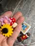 运动配饰鞋花2个 鞋带1幅（黑色） 洞洞鞋鞋花2个（花色随机） 实拍图
