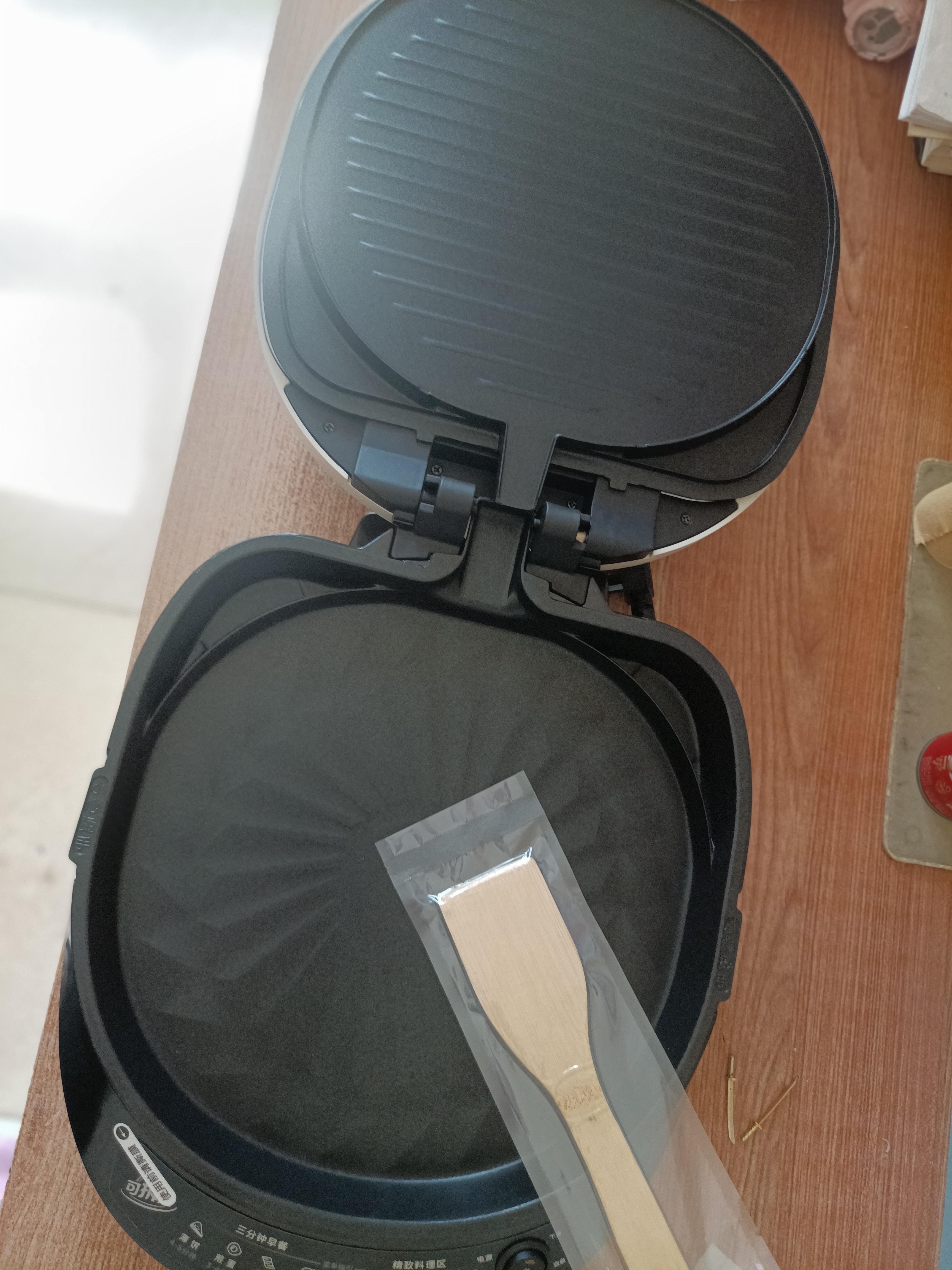 美的（Midea）电饼铛家庭用双面加热上下盘可拆洗煎饼铛煎烤机烙饼锅早餐机加深烤盘大火力大尺寸电饼档JKC3078 实拍图