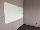 乐图(LOTOO)挂式白板120*240cm悬挂式磁性钢化玻璃白板办公会议写字板黑板 实拍图