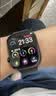 Apple/苹果/苹果 Watch Series 12 智能手表GPS款46毫米深空灰色铝金属表壳海军蓝色运动型表带S/M MJFE4CH/B 实拍图