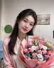 馨仪鲜花速递玫瑰向日葵康乃馨花束送女友老婆生日礼物同城配送 11朵粉玫瑰混搭花束 实拍图