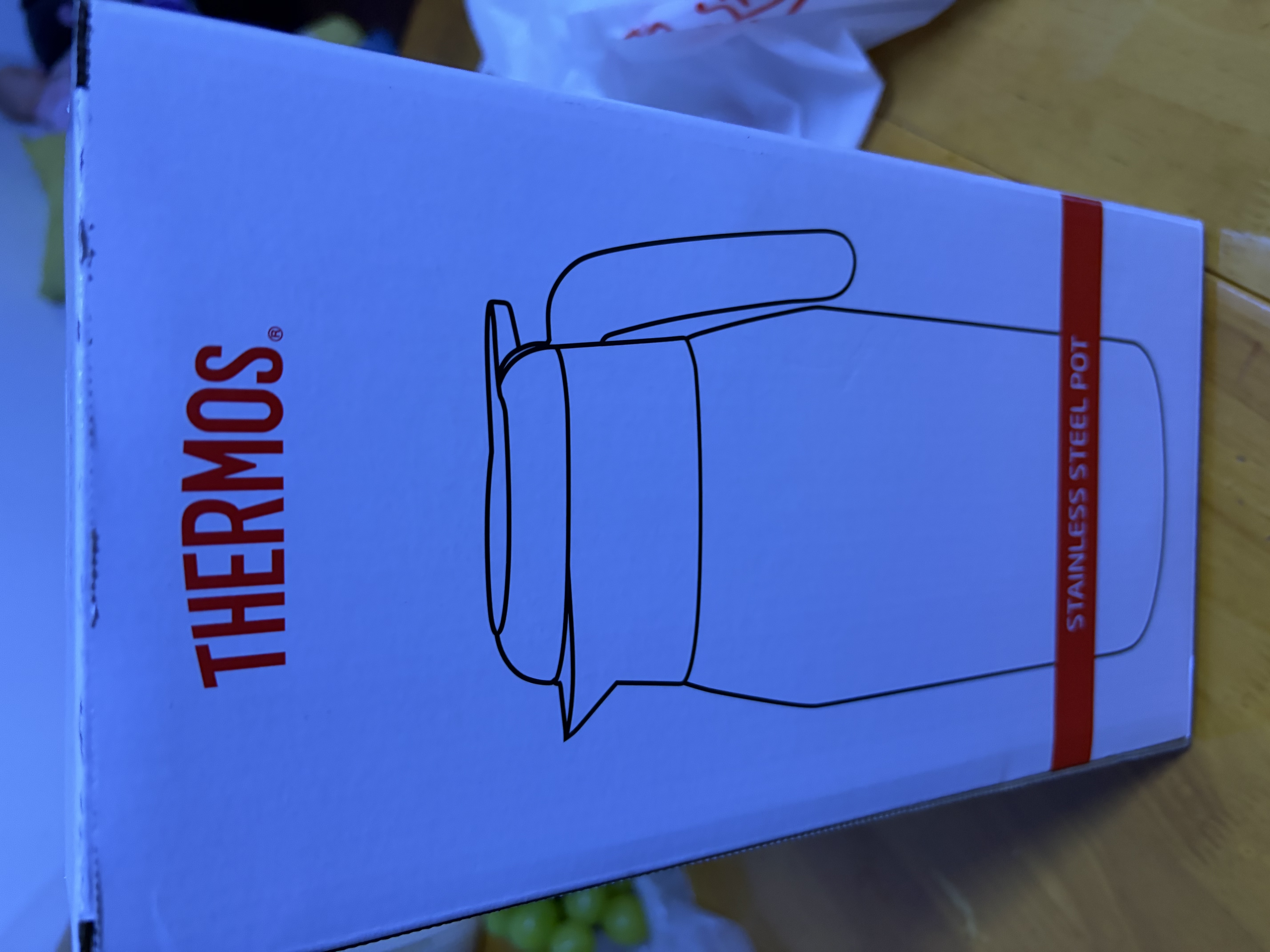 膳魔师（THERMOS） 保温壶家用大容量办公热水瓶暖壶2L男女不锈钢真空水壶 THS/THX THS-2000清新白绿 2L 实拍图