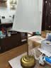 宜家（IKEA）【单品包邮】奥思迪复古卧室台灯床头灯拉绳式装饰氛围灯 白色/黄铜台灯(灯泡需另购) 实拍图