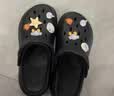 名创优品（MINISO）洞洞鞋男女款EVA夏外穿沙滩凉鞋防滑踩屎感包头情侣 黑色+海星 实拍图