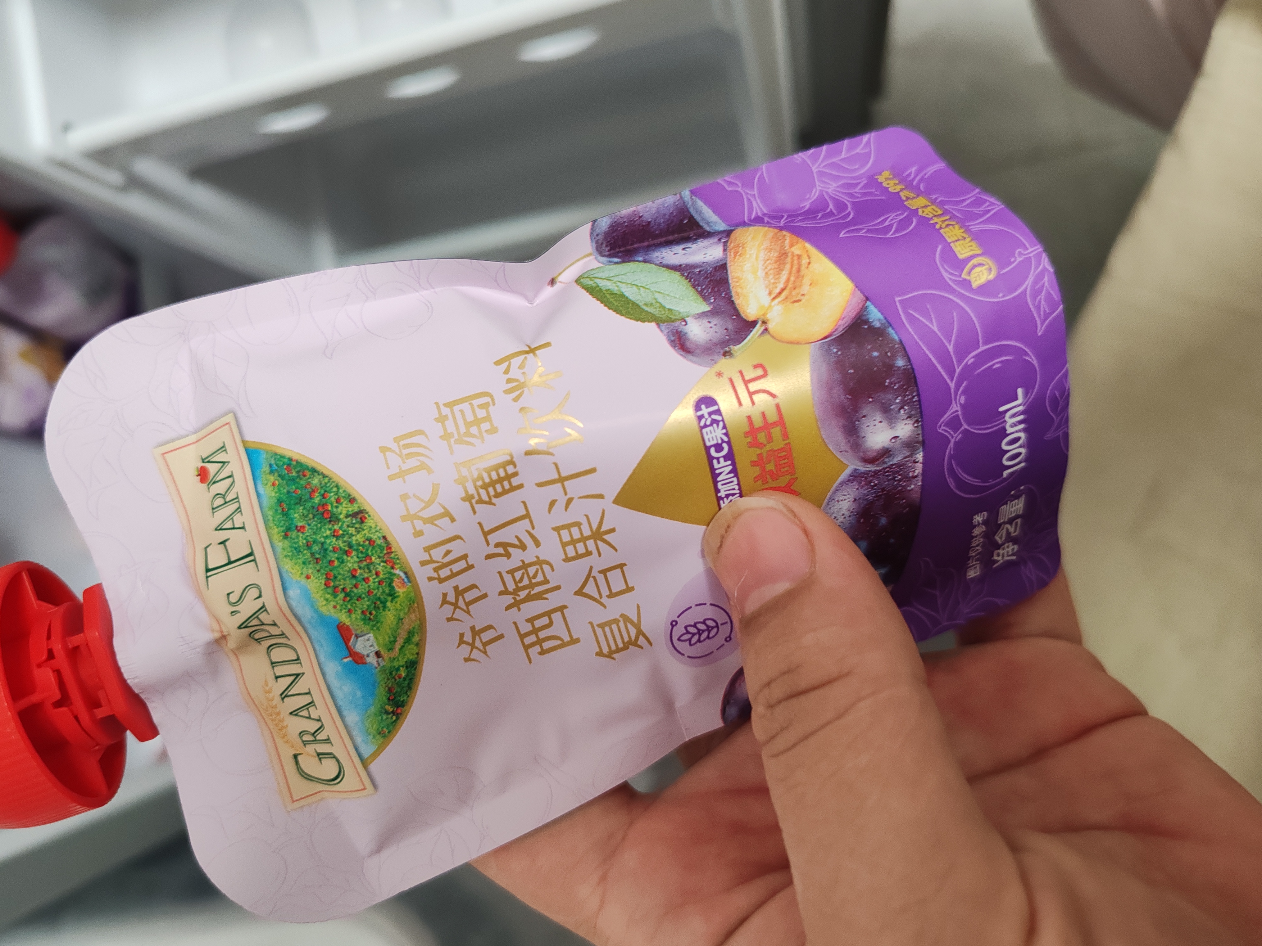 爷爷的农场蓝莓黑加仑汁果汁100ml*10袋 儿童果汁宝宝饮料饮品零食辅食 实拍图